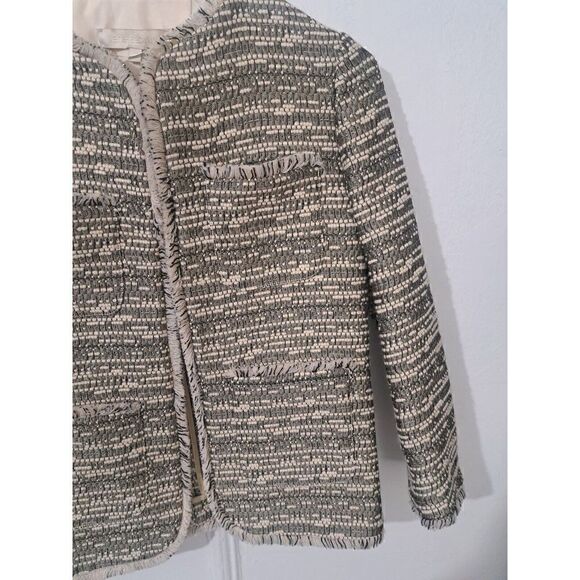 Vanessa Bruno Womens Xsmall Fancy Blazer Jacket Wool Beige Gold 34 - Picture 2 of 6